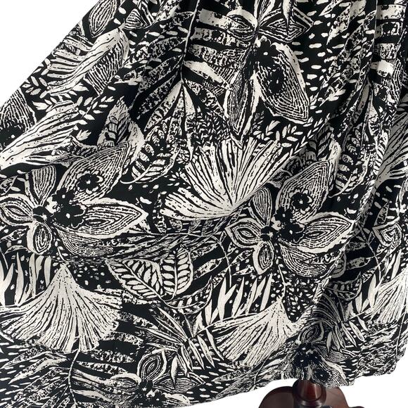 Vtg 80s 90s NOS Two Potato Laguna Beach A Line Midi Dress S Cotton Resort Wear - Picture 7 of 16